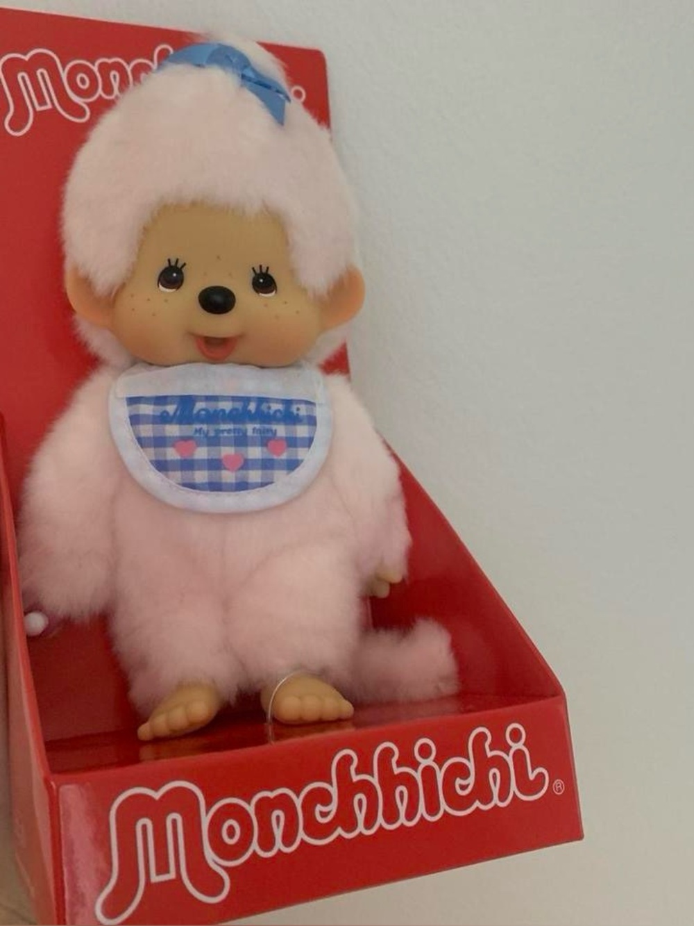 Monchhichi girl light pink color